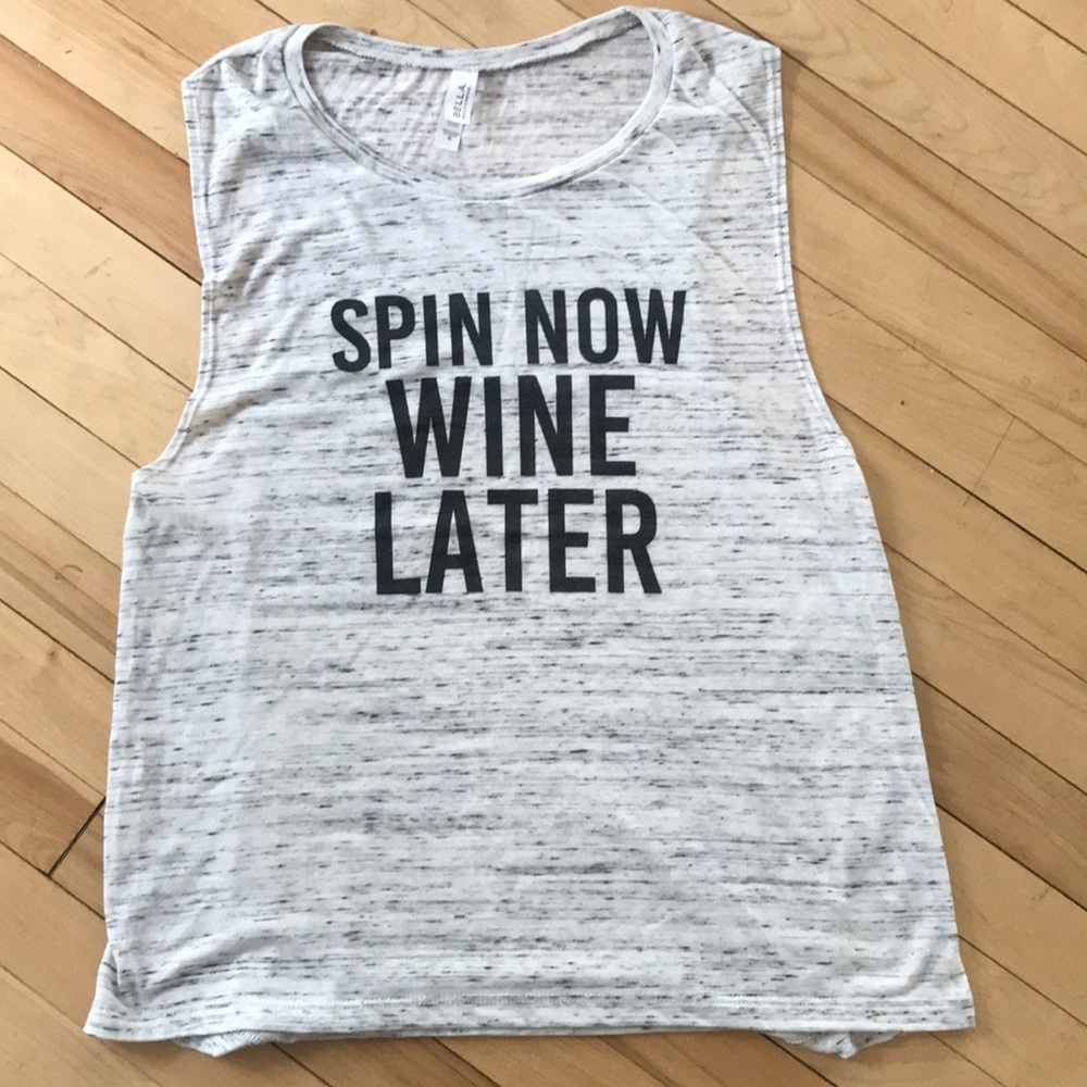 Spin Now Wine Later Tank Top